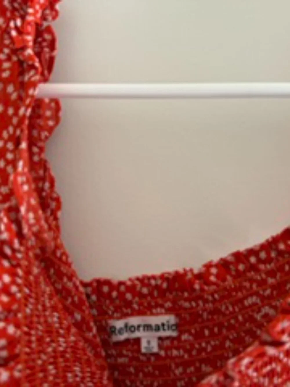 Reformation Size Small Red floral dress midi - excellent condition - Picture 3 of 4